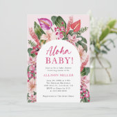 Aloha-Baby shower Kaart (Staand voorkant)