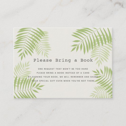 Aloha Baby shower Neem een boek Kaart mee (Voorkant)