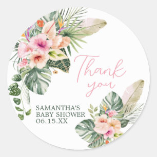 Aloha-Baby shower Ronde Sticker