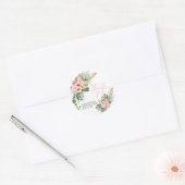 Aloha-Baby shower Ronde Sticker (Envelop)
