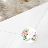 Aloha-Baby shower Ronde Sticker