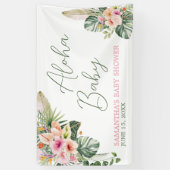 Aloha-Baby shower Spandoek (Verticaal)