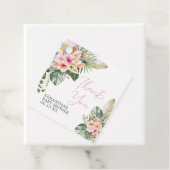 Aloha Baby shower Square Bedankjes Labels (In situ)