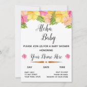 Aloha Baby shower Uitnodiging (Voorkant)