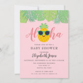 Aloha Baby shower Uitnodiging (Voorkant)