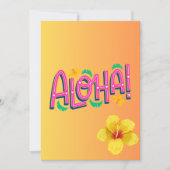 Aloha-Baby shower-uitnodiging Kaart (Voorkant)