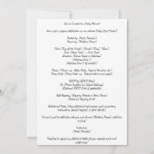 Aloha-Baby shower-uitnodiging Kaart (Achterkant)