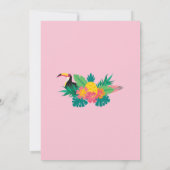 Aloha baby shower uitnodiging - Zomer tropisch (Achterkant)