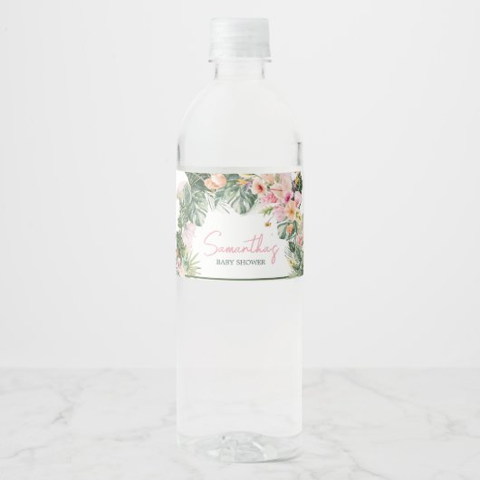 Aloha-Baby shower Waterfles Etiket (Voorkant)
