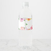 Aloha Baby Shower Waterfles Etiket (Achterkant)