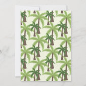 Aloha Baby Tropical Theme Baby shower Kaart (Achterkant)