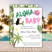 Aloha Baby Tropical Theme Baby shower Kaart