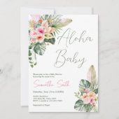 Aloha Baby Tropisch Baby shower Kaart (Voorkant)