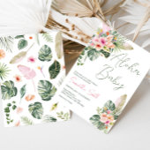 Aloha Baby Tropisch Baby shower Kaart