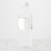 Aloha Baby Tropisch Baby shower Waterfles Etiket (Achterkant)