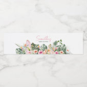 Aloha Baby Tropisch Baby shower Waterfles Etiket (Enkel label)