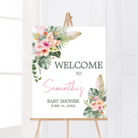 Aloha Baby Tropisch Baby shower Welkom