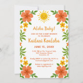 Aloha Baby! Tropisch Hawaiiaans Baby shower Kaart (Voorkant)