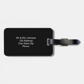 Aloha bagagelabel met Hawaiiaanse Hibiscusbloemen (Achterkant horizontaal)