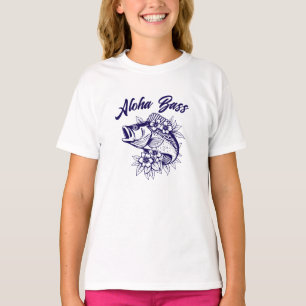 Aloha Bass-Fisherman Style Donkerblauw T-shirt