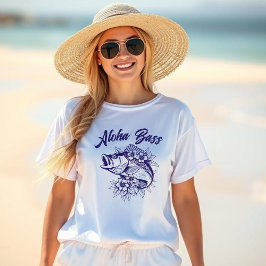 Aloha Bass-Fisherman Style T-shirt