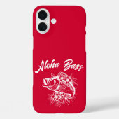 Aloha Bass Hawaiaanse Kersrood Case-Mate iPhone Case (Achterkant)