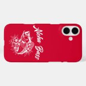 Aloha Bass Hawaiaanse Kersrood Case-Mate iPhone Case (Achterkant (horizontaal))