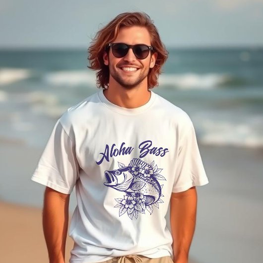 Aloha Bass Hawaiian Fisherman Style T-shirt