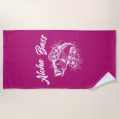 Aloha Bass-Hawaiian Pink Strandlaken (Voorkant)