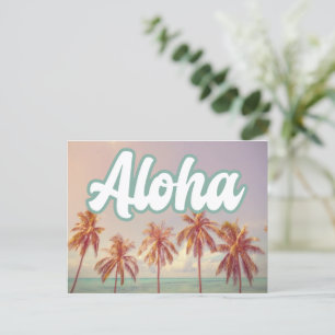 Aloha Beach Destination Wedding Save the Date Aankondigingskaart