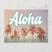 Aloha Beach Destination Wedding Save the Date Aankondigingskaart (Voorkant)