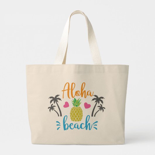 Aloha Beach Grote Tote Bag (Achterkant)