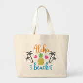 Aloha Beach Grote Tote Bag (Voorkant)