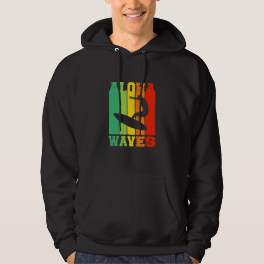Aloha Beach Hawaï Surfstrand Surfen Hoodie (Voorkant)