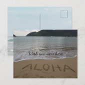 Aloha Beach Kauai Hawaii Ocean Briefkaart (Voorkant / Achterkant)
