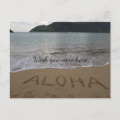 Aloha Beach Kauai Hawaii Ocean Briefkaart (Voorkant)