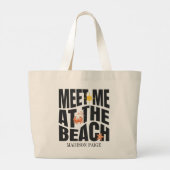 Aloha Beach Party Crab Grote Tote Bag (Achterkant)