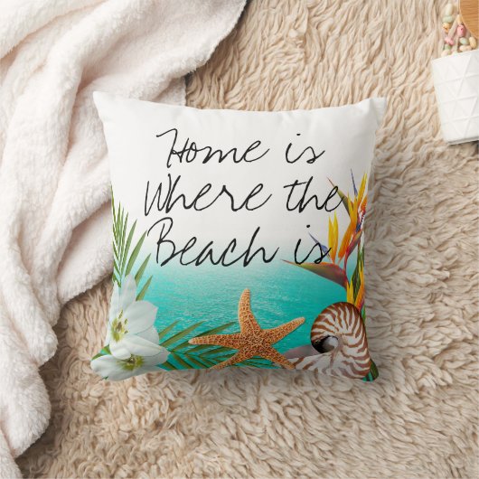 Aloha Beach Plumeria Frangipani Nautilus Kussen (Deken)