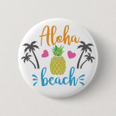 Aloha Beach Ronde Button 5,7 Cm (Voorkant)