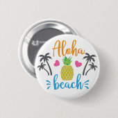Aloha Beach Ronde Button 5,7 Cm (Voorkant /achterkant)