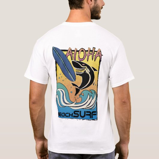 Aloha - Beach Surf T-shirt (Achterkant)