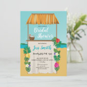 Aloha Beach Vrijgezellenfeest Party Weddenschap Oc Kaart (Staand voorkant)