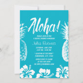 Aloha Beach Wedding Vrijgezellenfeest Pineappel Kaart (Voorkant)