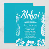 Aloha Beach Wedding Vrijgezellenfeest Pineappel Kaart (Voorkant / Achterkant)