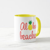 Aloha Beaches 11 oz Combo Mok (Voorkant rechts)