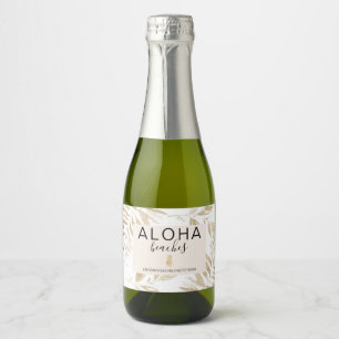 Aloha Beaches Bachelorette Sparkling Wijnetiket
