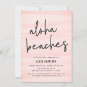 Aloha Beaches Bachelorette Weekend Uitnodiging (Voorkant)