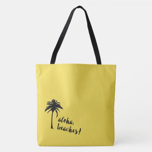 Aloha, Beaches! canvas tas (Voorkant)