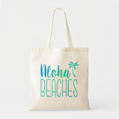 Aloha Beaches | Canvas tas Turquoise Ombre (Voorkant)