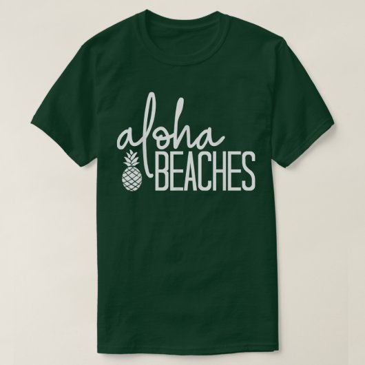 Aloha Beaches Cute Beach Bridal Bachelorette Party T-shirt (Design voorkant)